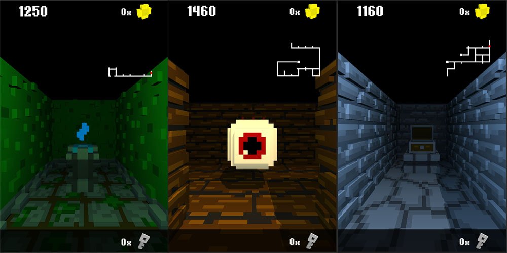 In Hammer Bomb gilt es, pixelige Dungeons zu erkunden. (Quelle)
